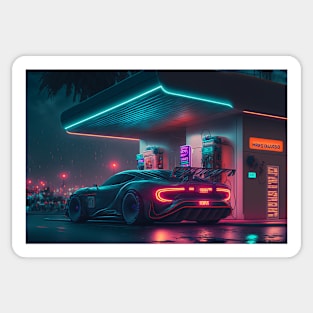 Future Gas Station 003 Sticker